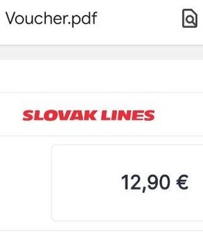 voucher Slovak Lines