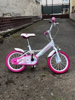 Detský dievčenský bicykel – používaný, plne funkčný