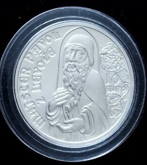 Strieborná minca 10€ majster Pavol z Levoče