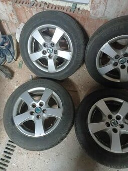 ❄️zimné pneu + disky orig. Škoda 5x100 r14