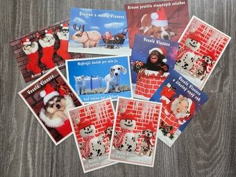Pohladnice s vianočným motivom