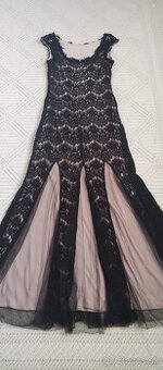 Spolocenske dlhe cierne saty na ples