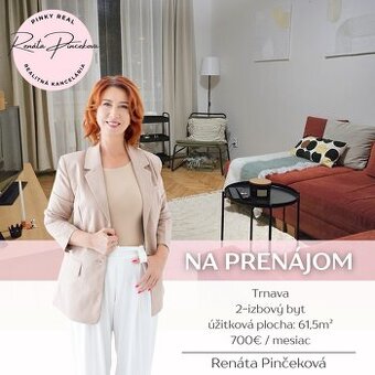 PinkyReal - Zariadený 2-izbový byt v Trnave