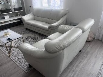 Kožená sedačka dvojdielna