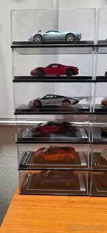 Kolekcia Poster cars 1:64 Bugatti, Pagani, Porsche, Mclaren,