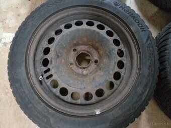 Plechové disky R17, 5x120 so zimnými pneu Hankook 225/55 R17