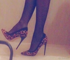 Dámske topánky leopard