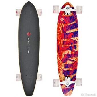 Longboard street surfing