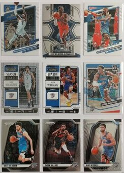 Kartičky NBA - Oklahoma Thunder (101 kariet)