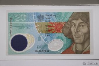 Unc bankovka Poľsko (plastová, vo foldri)