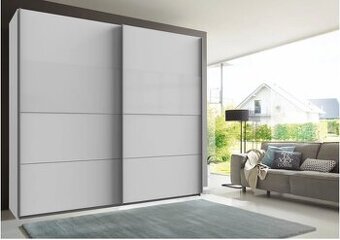 Skriňa s posuvnými dverami | biela/sklo biele | 200€ 1ks