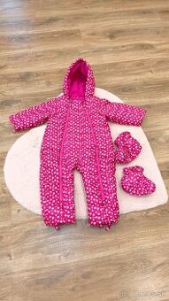 Detský zimný ružový overal