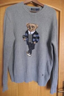 RALPH LAUREN BEAR pansky luxusny original sveter L-XL