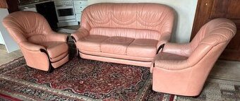 Luxusní italská kožená sedací souprava 3+1+1, 5252