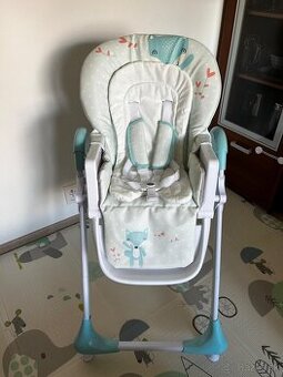 Jedálenská stolička NEW BABY Minty Fox