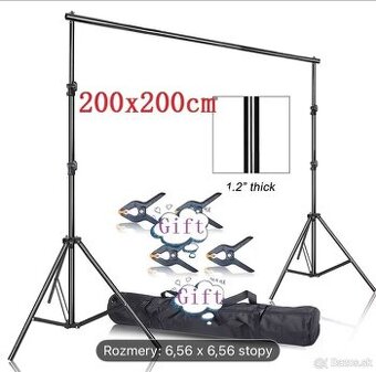 Nastaviteľný stojan na fotografické pozadie