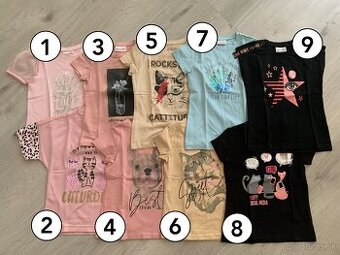 Detské tričká zn. Coccodrillo veľ. 110