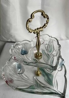 Etazer na zakusky kolace v tvare srdca vianoce