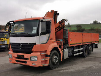 Prodám MERCEDES-BENZ AXOR 2533 L 6X2 E4 valník s hydr. rukou