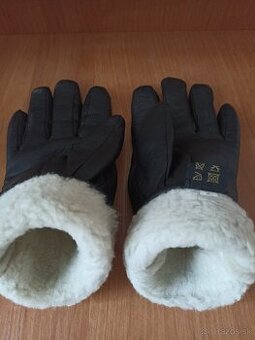 Predám nové dámske čierne kožené rukavice veľkosť 7