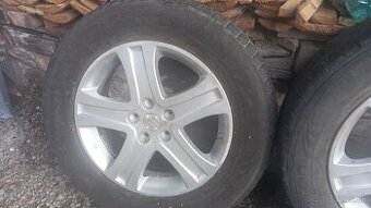 Predám pneumatiky 225/65 R17 na zliatinových diskoch