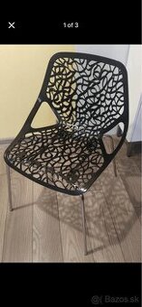 Stolicka plast chrom