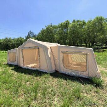 Nafukovací kvýempingový stan TC Cotton - 28,68 m2