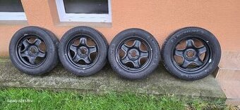 Plechové disky R16 4x100 6J + letné pneu michelin energy sav