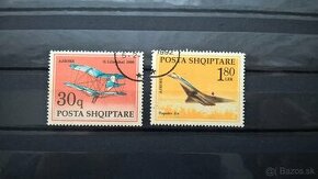 Poštové známky č.174 - Albánsko - lietadlá