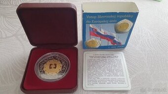Bimetalova minca 10000SK - Vstup Slovenskej republiky do EU