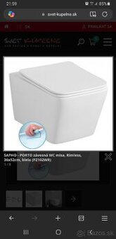 Zavesne wc SAPHO PORTO