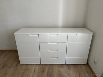 Komoda x 2 biela skrinka skrina