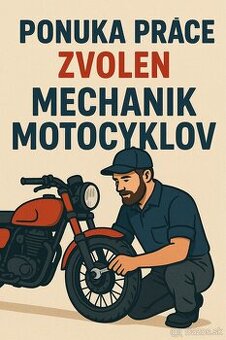 Hľadám mechanika motocyklov