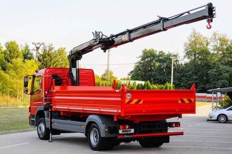 MERCEDES ATEGO 1222 TROJSTRANNÝ SKLÁPAČ + HYDRAULICKÁ RUKA