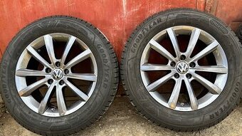 Zimná sada vw 5x112 r17 Tiguan Merano antracit ☑️ - 1