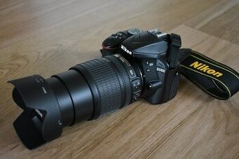 Nikon d3400 s bluetooth - VR objektiv 18-105 AF 1 tis. cvak.