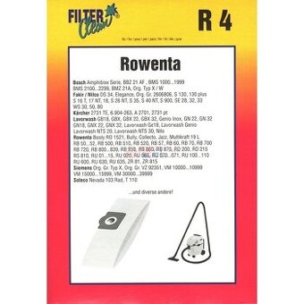 Vrecká do vysávača R4 Rowenta