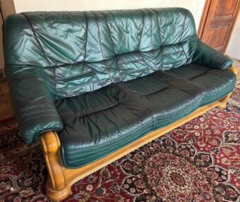 Rustikální kožená sedačka,6083