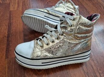 Dámske zlaté tenisky