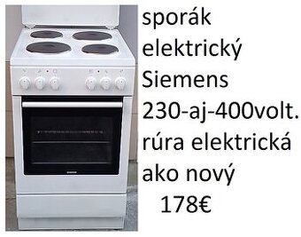predám sporák aj s káblom rovno do zásuvky 230V