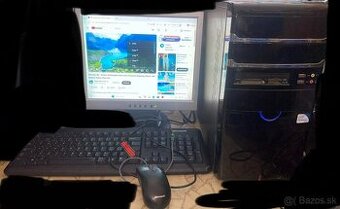 Predám komplet kancelárski pc z Intel cereon 2gb ram bez hdd