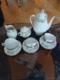 Porcelánová starožitná čajová súprava - 1