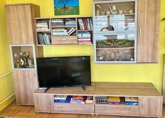 Obývacia zostava knihovňa vitrína