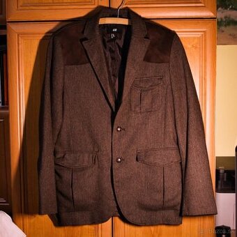 Pánske elegantné sako H&M hnedé 52