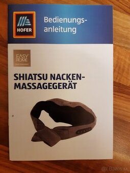 predám masážny prístroj šije / chrbta