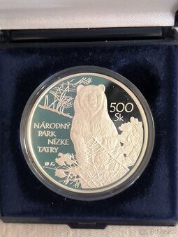 Strieborná minca 500 Sk -Nízke Tatry 2008 PROOF