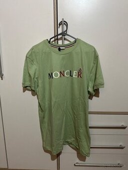 Pánske tričko Moncler - zelené - veľkosť M/L