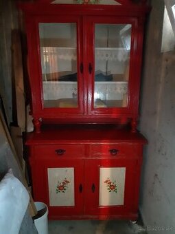 vintage kredenc, komoda, stolička