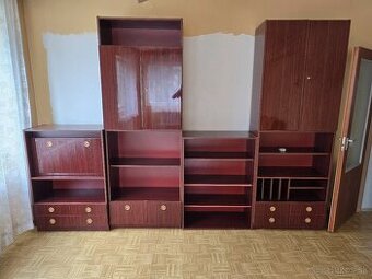 Retro obývacia stena