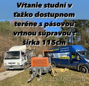 Vŕtanie studní na komplet/ čistenie studní